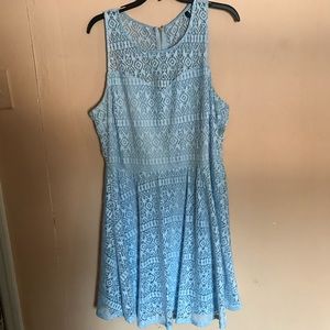 Light blue skater dress
